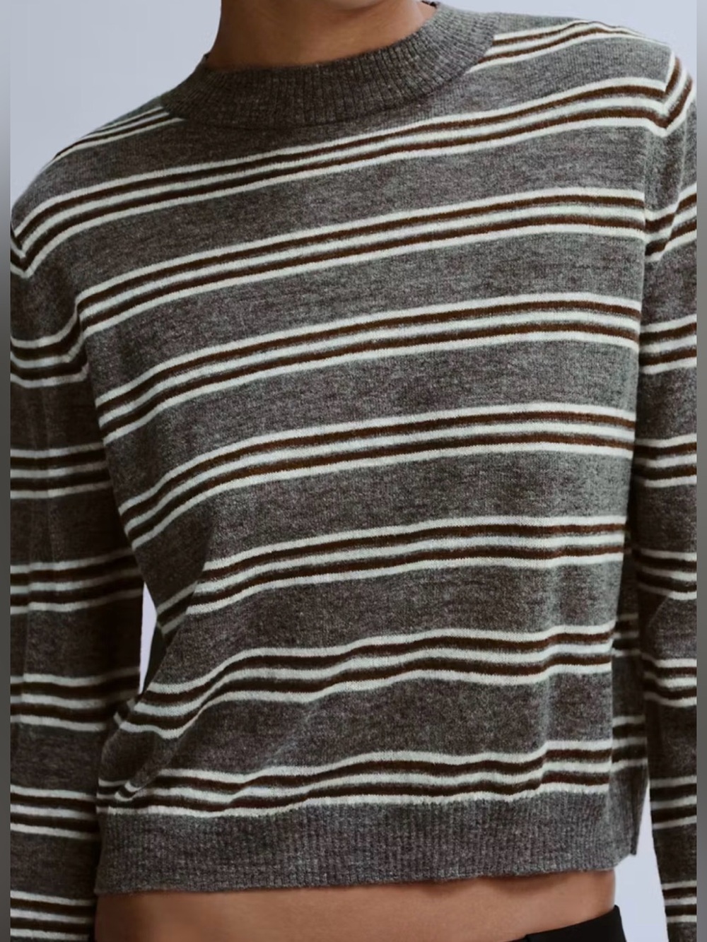 Mango Knit Striped Sweater